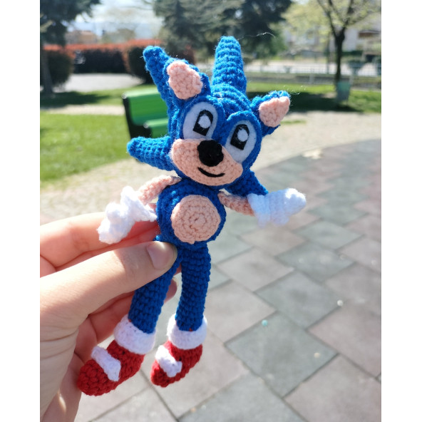 Amigurumi Sonic minik süper Sonic oyuncak dukakidstoys