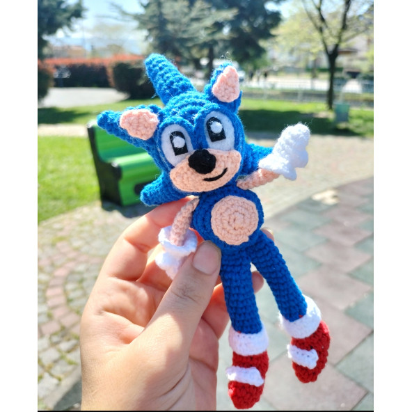 Amigurumi Sonic minik süper Sonic oyuncak dukakidstoys - 2