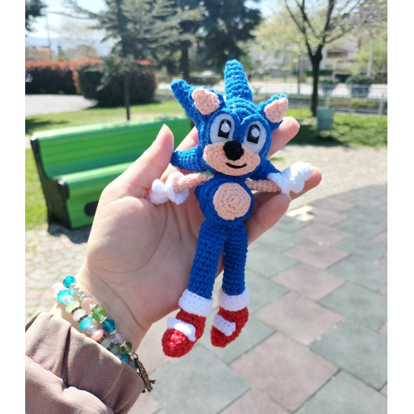 Amigurumi Sonic minik süper Sonic oyuncak dukakidstoys - 3