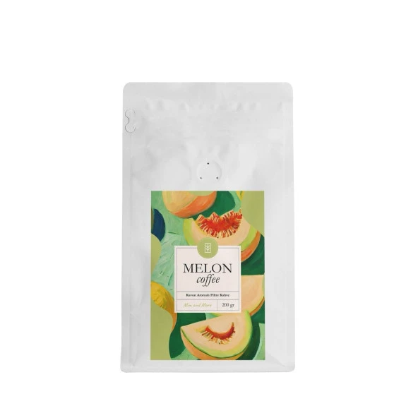 Mim and More Melon Coffee Kavun Aromalı Kahve Çekirdek Kahve 200 Gr ürün görseli 1