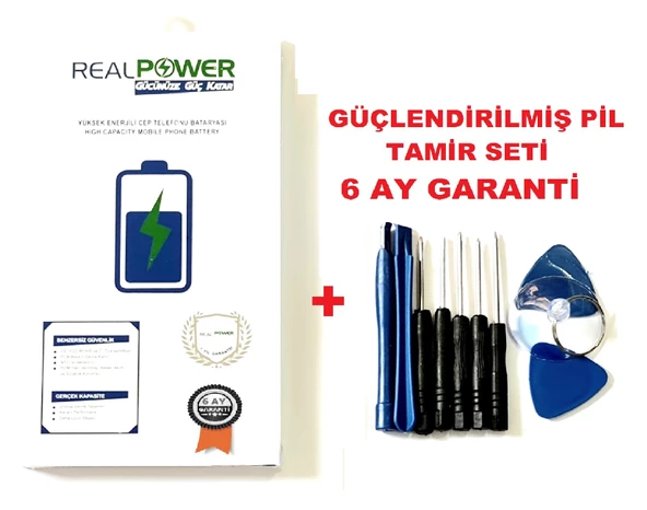 iPhone 5SE Batarya Pil (realpower Güçlendirilmiş Batarya)