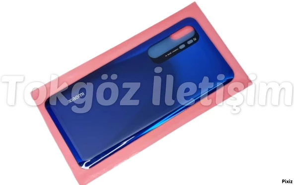 Xiaomi Mi NOTE 10 Lite Arka Kapak Batarya Pil Kapağı (CAM) MAVİ - 2