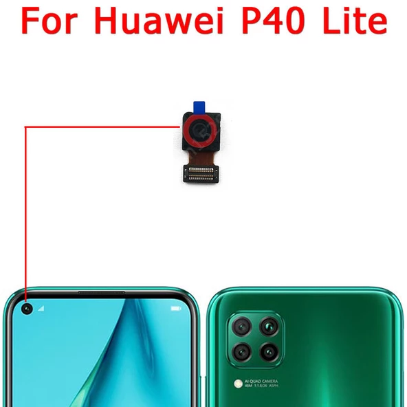 Tkgz Huawei Uyumlu P40 Lite ORJ ÖN Kamera