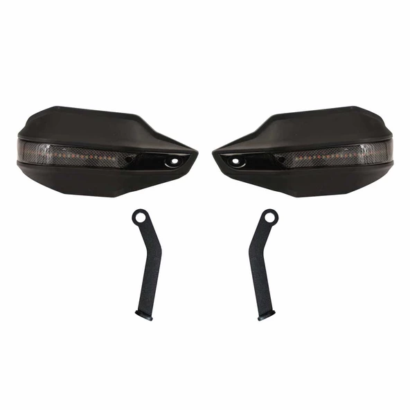 GP Kompozit Bajaj Pulsar N 250 2022-2024 Uyumlu Led Sinyalli Elcik Koruma Siyah