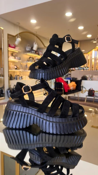 Duygushoesbag  Hakiki Deri Kadın Sandalet - 6