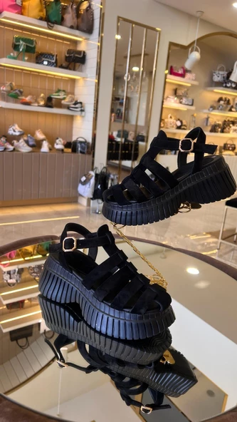 Duygushoesbag  Hakiki Deri Kadın Sandalet - 4
