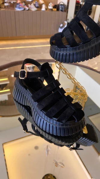 Duygushoesbag  Hakiki Deri Kadın Sandalet - 5