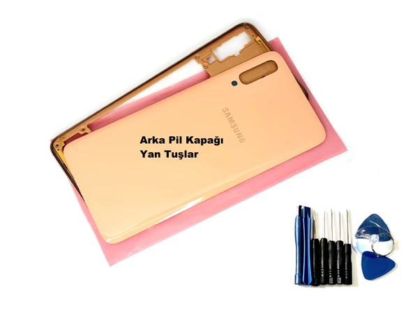 Samsung Galaxy A70 A 705 ORJ kasa Arka Pil Kapağı GOLD