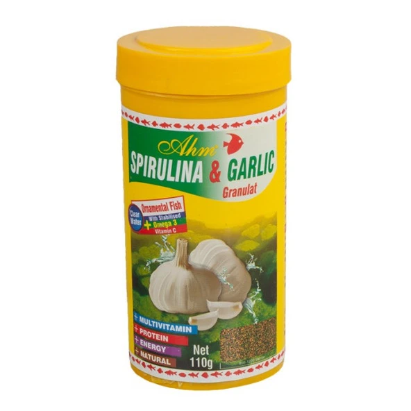 Spirulina Ve Garlic Sarımsaklı Balık Yemi 250ml