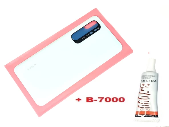 Xiaomi Mi NOTE 10 Lite Arka Kapak Batarya Pil Kapağı (CAM+B-7000) BEYAZ