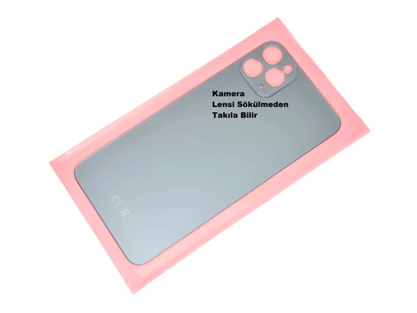 iPhone 11 PRO MAX Arka Pil Batarya Kapağı (CAM+B-7000) MAVİ - 2