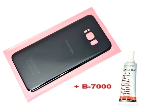 Samsung Galaxy S8 PLUS Arka Pil Batarya Kapağı (CAM+B-7000) SİYAH ürün görseli 1