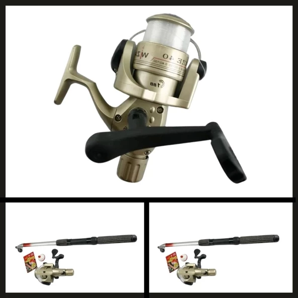 Uyguna-Yakala 2.40 Mt  (makina + Kamış) Wizard Set-LER.020 - Resim 2