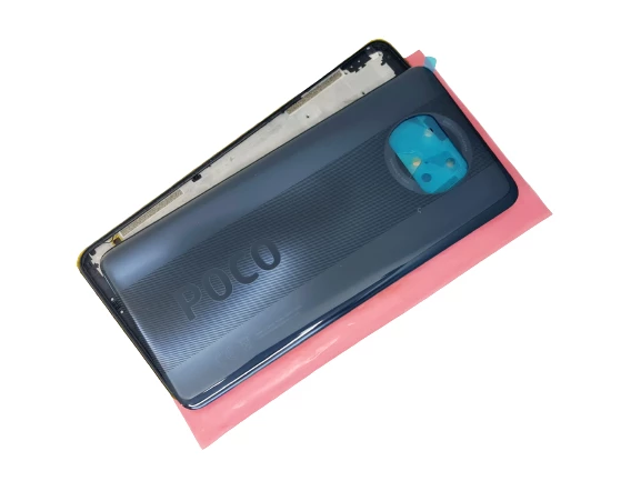 Xiaomi POCO X3 / Poco X3 Nfc FULL ORJ KASA Arka Pil Kapağı (TAMİR SETİ) SİYAH - 2