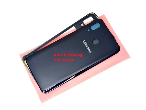 Samsung Galaxy A20 A 205 KASA Arka Pil Batarya Kapağı (TAMİR SETİ) LACİVERT - 2