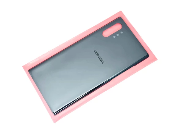 Samsung Galaxy NOTE 10 PLUS Arka Pil Batarya Kapağı + PİL (CAM) SİYAH - 2