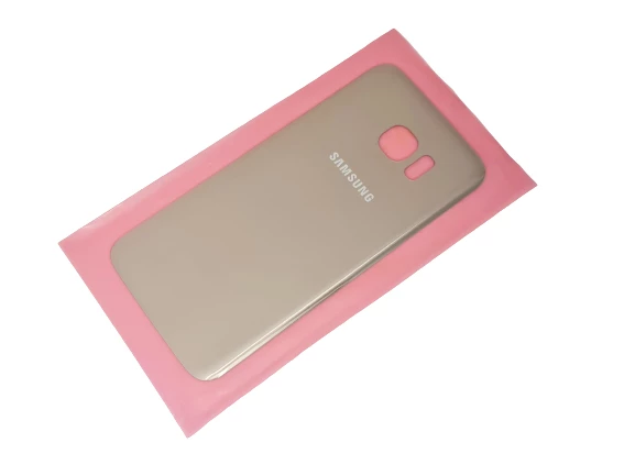 Samsung Galaxy S7 Edge Arka Pil Batarya Kapağı (CAM) GOLD