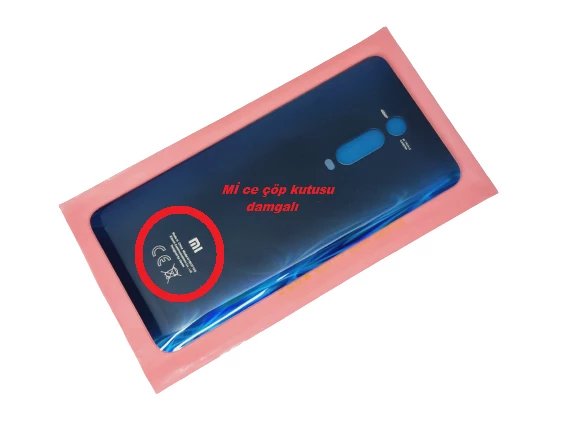 Xiaomi Mİ 9T Mi 9T Pro Arka Pil Kapağı Mİ Damgalı (CAM) MAVİ