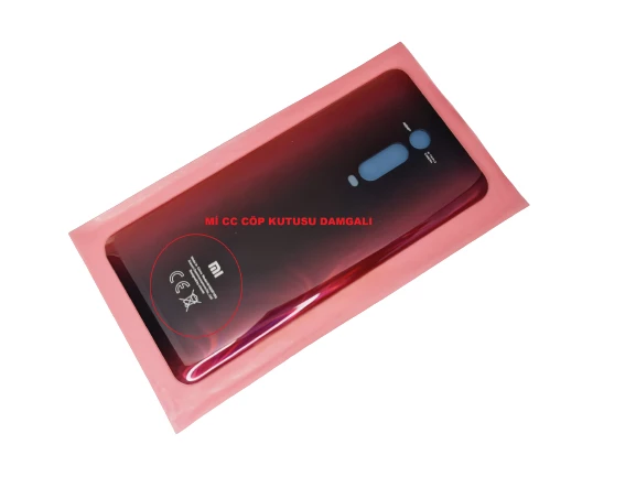 Xiaomi Mİ 9T Mi 9T Pro Arka Pil Kapağı Mİ Damgalı (CAM) KIRMIZI