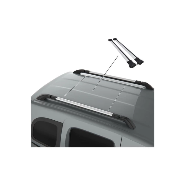 Mercedes Vito Ara Atkı Kısa 122cm Gri Pnd - Resim 2