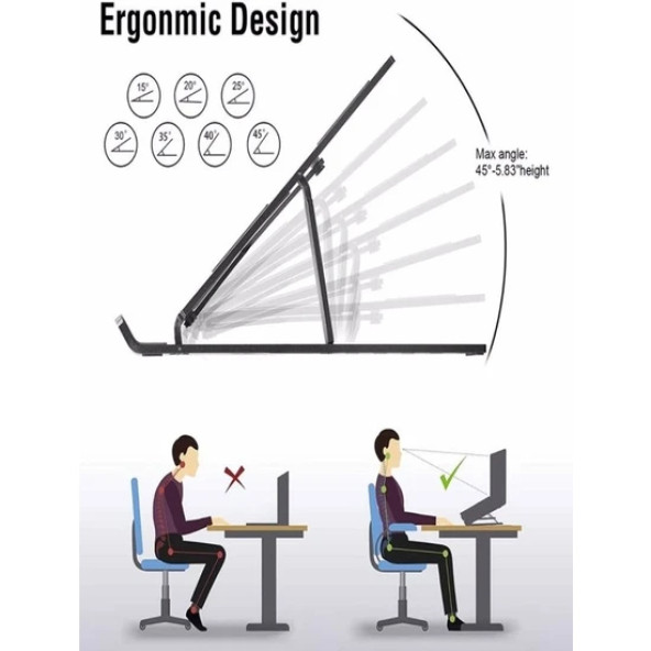 Ayarlanabilir Laptop Standı 7 Kademe - 3