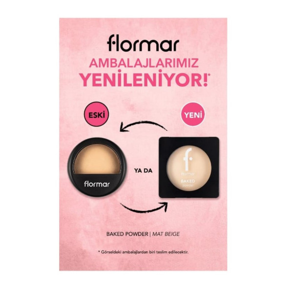 Flormar Baked Powder Pudra 030 Mat Beige - 5