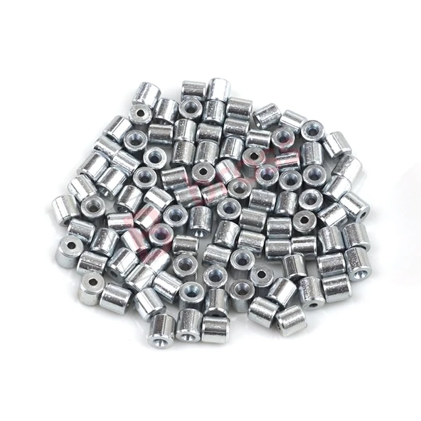 ECR026 Cam Kriko Kablo Halat Uç Yumuşak Pim Tutma Perçini 5x5/1.7 mm mm 100 Adet ürün görseli 1
