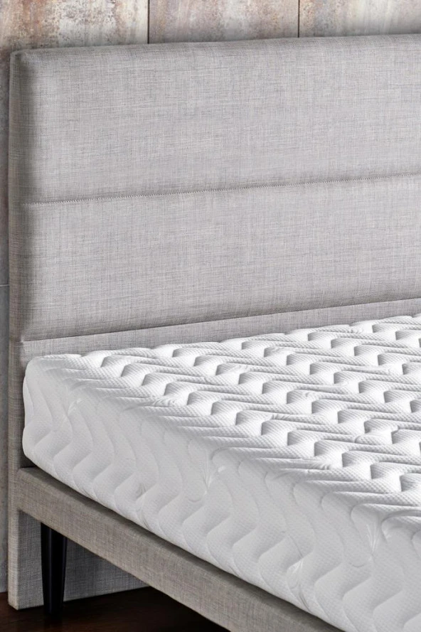 Niron Slim Pocket Yatak Seti - 120x200 Tek Kişilik Paket Yaylı Yatak, Metal Baza ve Başlık Takımı - 8