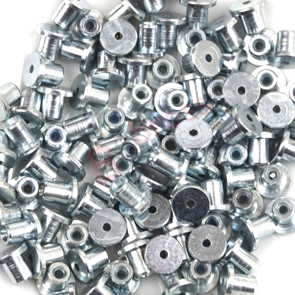 ECR019 Cam Kriko Kablo Halat Uç Pimi Tutma Perçini 8x6.7/1.7 mm mm 100 Adet - Resim 2