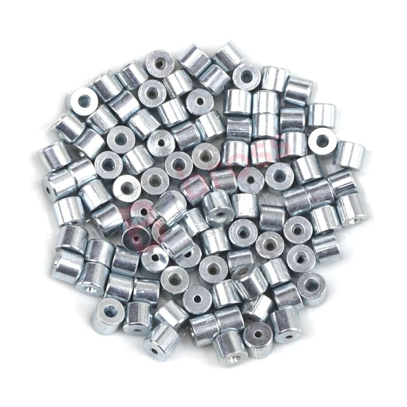 BCR017 Cam Kriko Kablo Halat Uç Pimi Tutma Perçini 6.5x5.5/1.7 mm 100 Adet - Resim 2