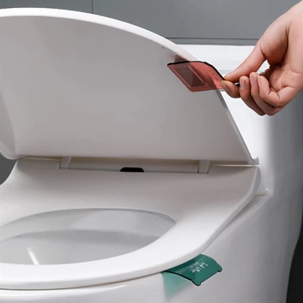 Hijyenik Taşınabilir Yapışkanlı Tuvalet Koltuk Kaldırıcı Klozet Kapak Kaldırma Pedi Tutamacı (4401)