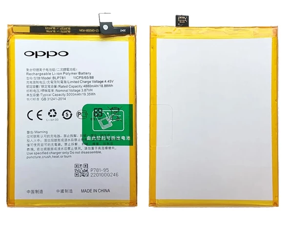 Tkgz Oppo A72 Batarya Pil Sıfır Orijinal