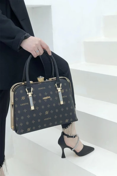 Armine 339 Kadın Baskılı El & Omuz Çantası - 5