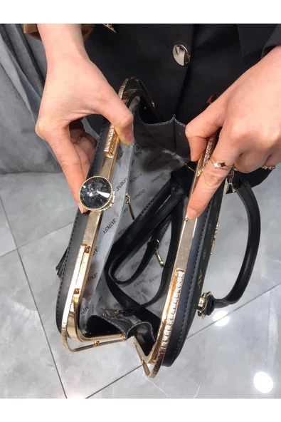 Armine 339 Kadın Baskılı El & Omuz Çantası - 7