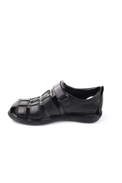 Castle Black 8520 Ortopedik Hakiki Deri Erkek Sandalet Ayakkabı - 3
