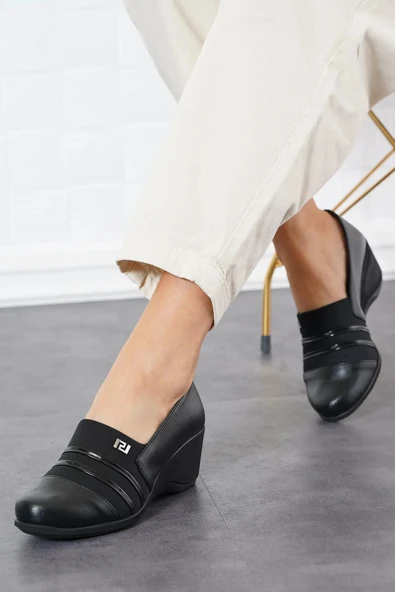 Norfix 3646 Strech Dolgu Topuk Kadın Ayakkabı - Resim 2