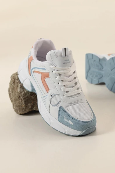 Lambırlent 7450 Rahat Anatomik Yüksek Taban Kadın Spor Ayakkabı - Resim 11