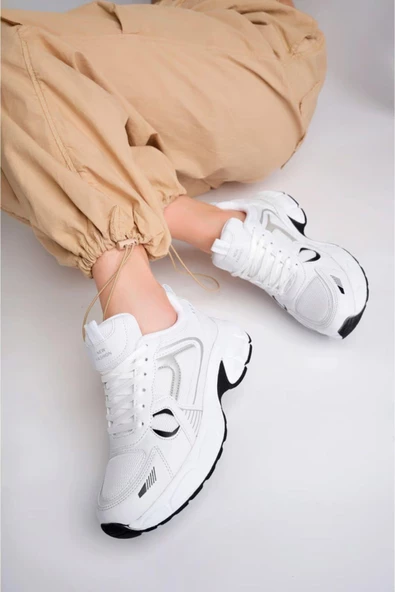 Lambırlent 7450 Rahat Anatomik Yüksek Taban Kadın Spor Ayakkabı - Resim 4