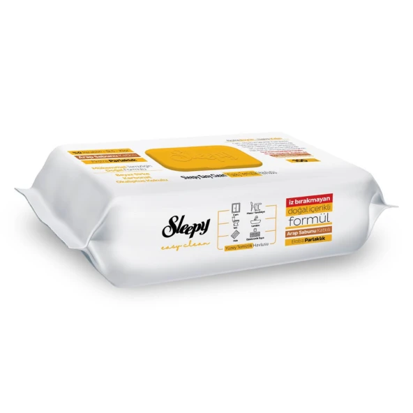 Sleepy Easy Clean Arap Sabunu Katkılı Yüzey Temizlik Havlusu 2x100 (200 Yaprak) - 2