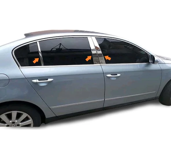 Direk Nikelajı Krom 6 Parça Passat B6 3C SD 2005-2012 Arası Modeller İçin