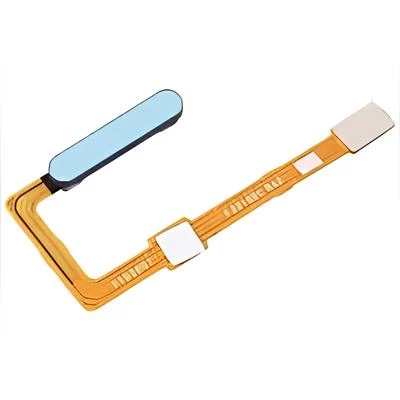 Tkgz Huawei Uyumlu P Smart PRO 2021 Parmak İzi Okuyucu Flex MAVİ