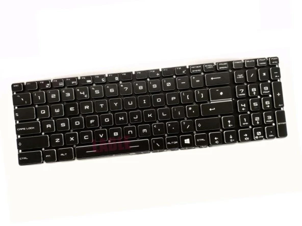 MSI GE63, GE73, GE75, GL63, GL65, GL73, GL75, GP63, GP65, GP73, MS-16P, MS-17C, MS-17E Serisi Klavye Ver.2 - Siyah TR / Backlit - RGB