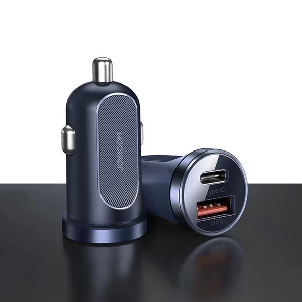 Joyroom 30W Mini PD+QC3.0 Çift Bağlantı Hızlı Araç Şarj Cihazı - 2
