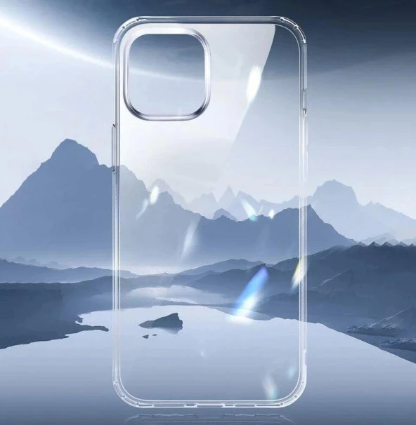 İphone 12 / 12 Pro Transparent Serisi Şeffaf Silikon Cep Telefonu Kılıfı - Resim 4