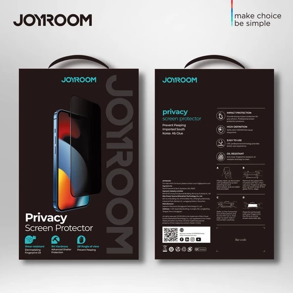 Joyroom JR-PF082 iPhone 7/8 2.5D Privacy Hayalet Ekran Koruyucu - Resim 2