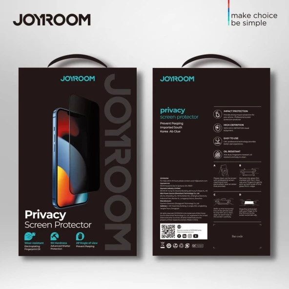 Joyroom JR-PF082 iPhone 7/8 Plus 2.5D Privacy Hayalet Ekran Koruyucu - Resim 2