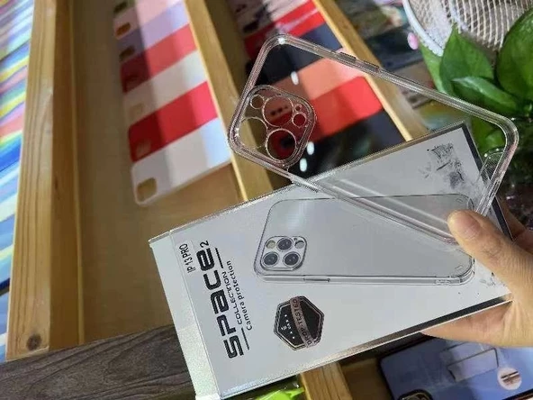 iPhone 13 Pro Space 2 Şeffaf Kamera Korumalı Cep Telefonu Kılıfı - 5