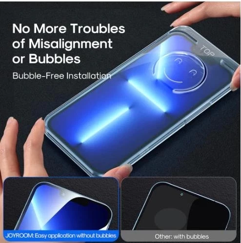 Joyroom İphone 13 Pro Max Hd Kurulum Aparatlı Cam Ekran Koruyucu - Resim 4