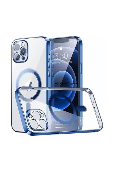 İphone 14 Pro Max Magsafe Uyumlu Parlak Lazer Kapak - Resim 2