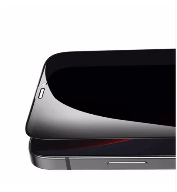 İphone14 Pro Max Hayalet-Privacy 10D Cam Ekran Korucucu - Resim 5